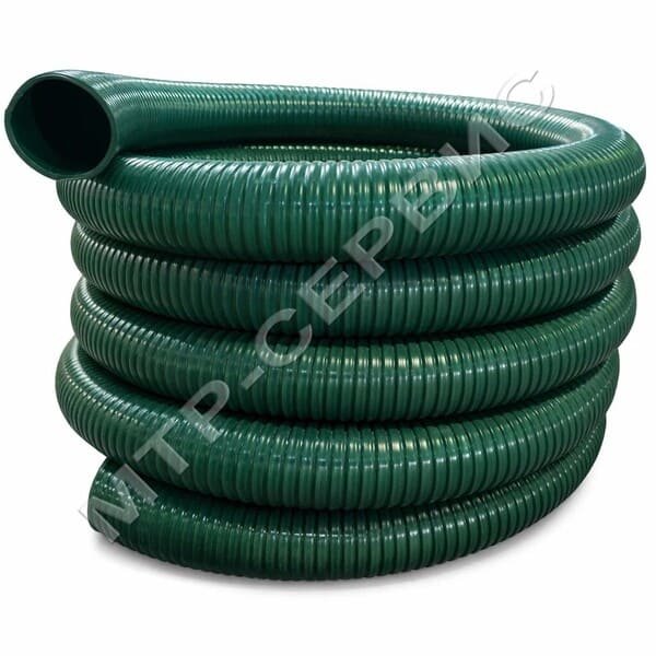 Шланг ПВХ 63 мм - 2 атм, для ассенизаторских машин "Агро Эластик Супер" (зеленый)